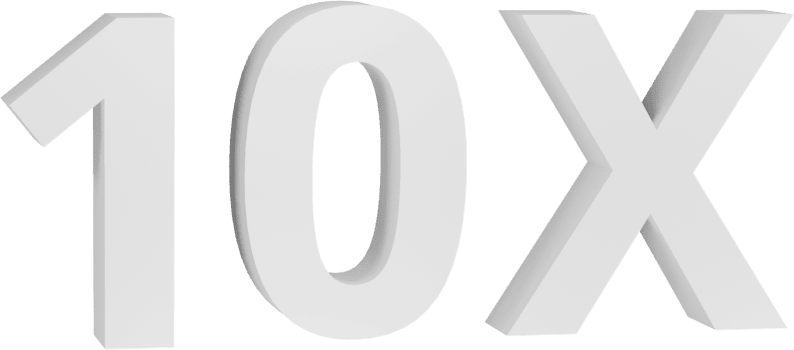 10X